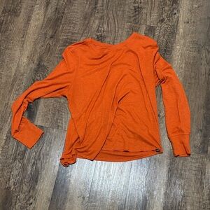Prana Orange Long Sleeve Women's Tee